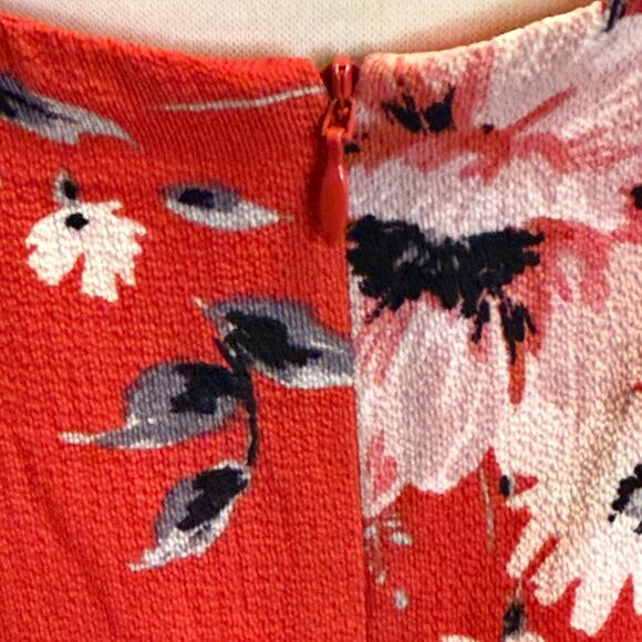 ELLE Floral‎ Tiered High Neck Low Back Dress Sz XXL Back Bow Tie Feminine Career - Picture 12 of 12